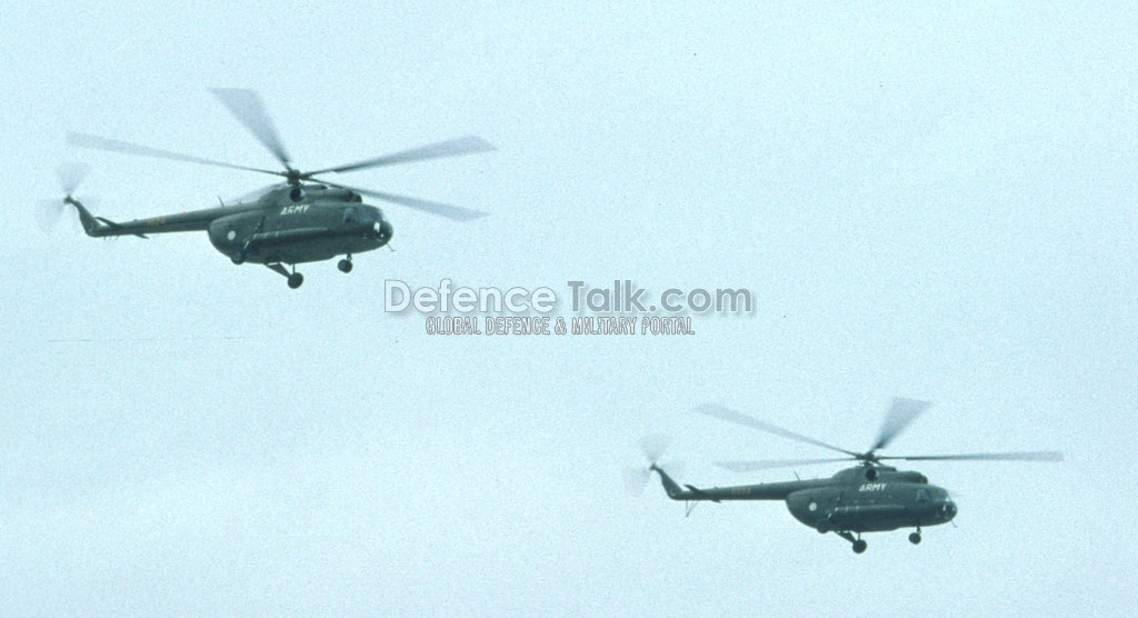 Pakistan Army Helicopters - Pak National Day Parade, March 1976