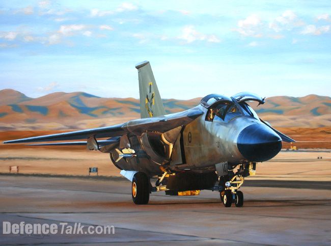 RAAF Amberley F-111 fitted with AIM-9M Sidewinder missile at Nellis AFB for