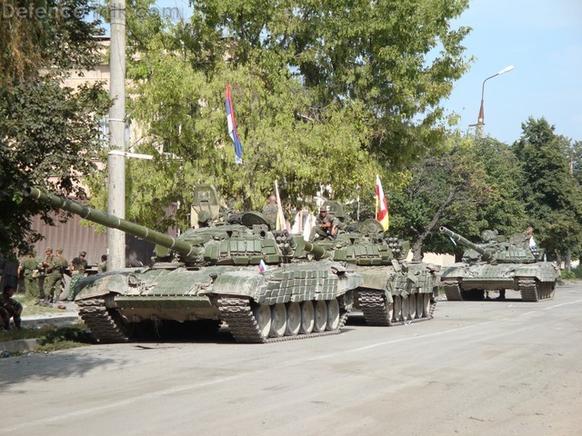 Russian T-72 in Tshinval, during Georgian War