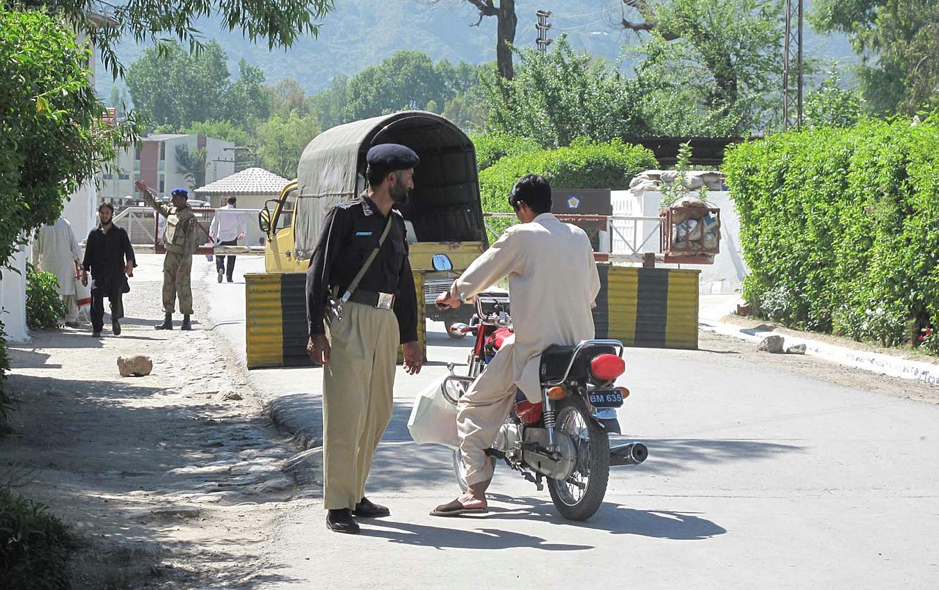 Security check post in Abbottabad
