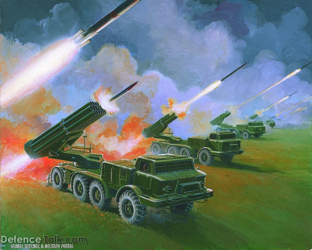 Soviet BM-27 Multiple rocket Launcher - Military Weapons Art