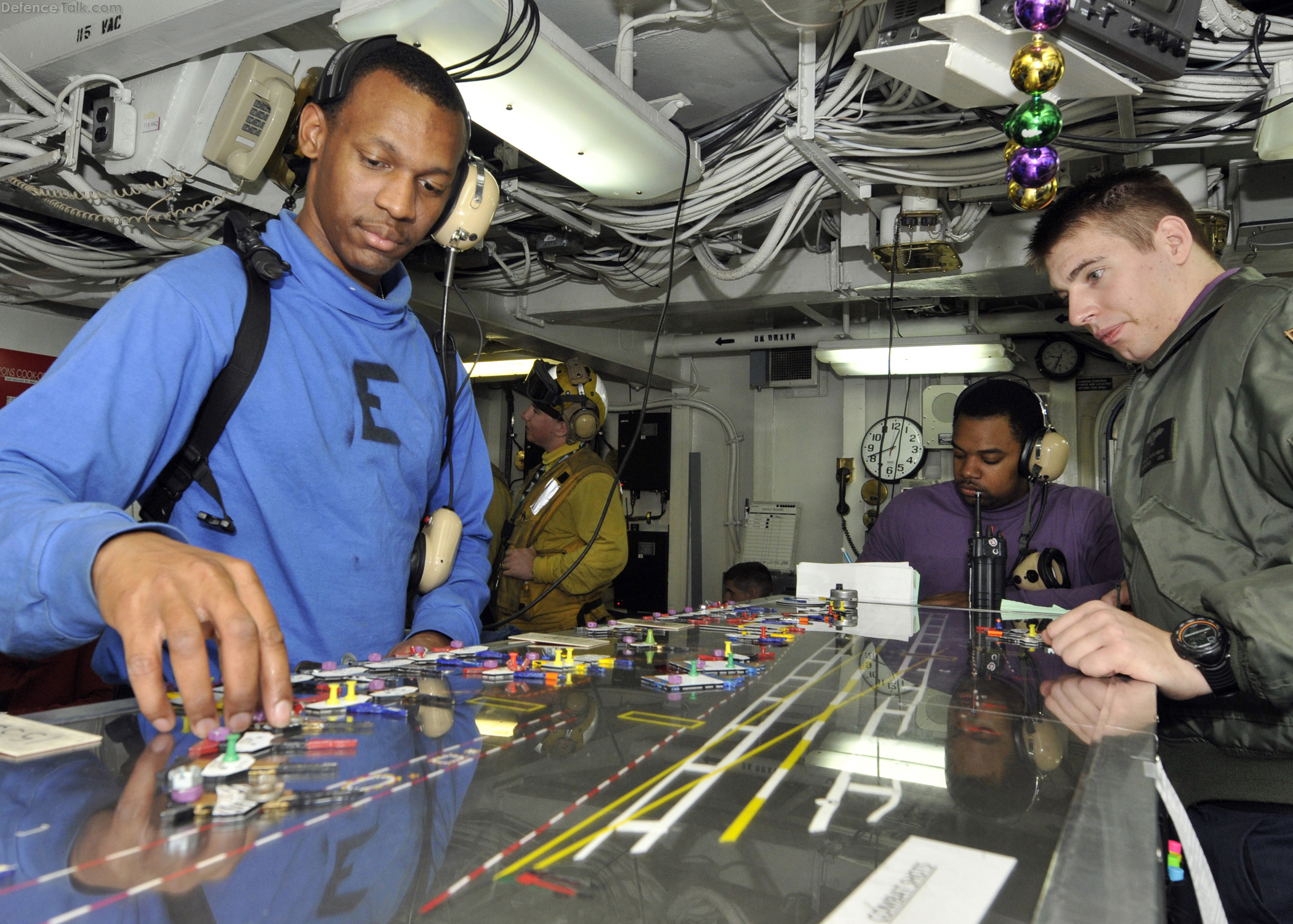 US Navy Flight deck control (CVN-72)
