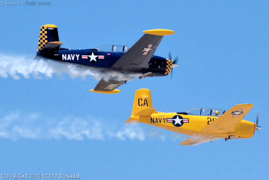 US Navy SNJ Trainer Aircraft