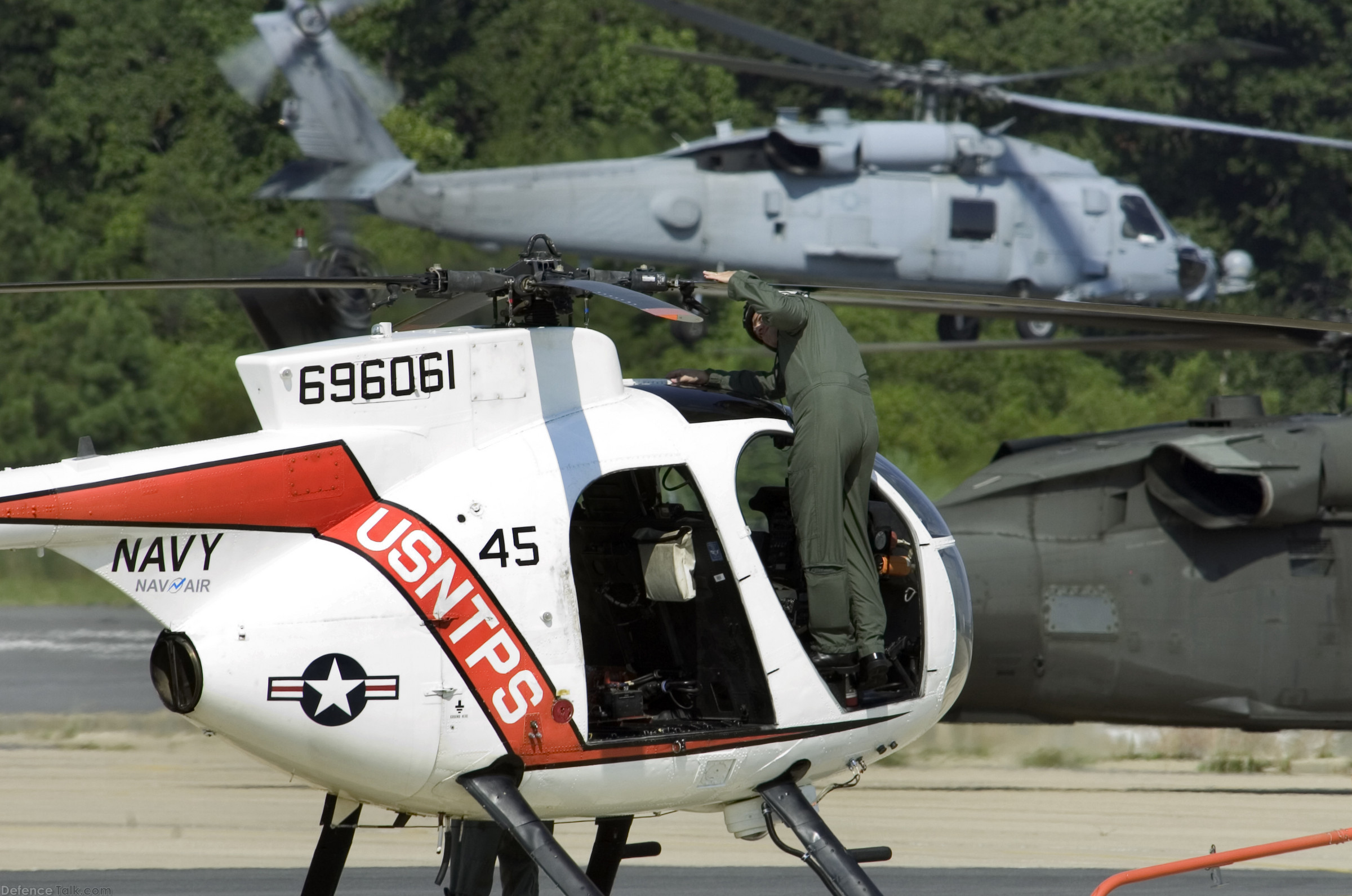 US Navy TH-6B Cayuse Helicopter