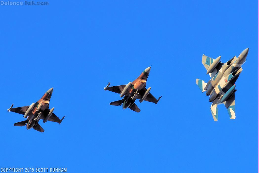 USAF F-15C Eagle & F-16 Viper Aggressor Fighters