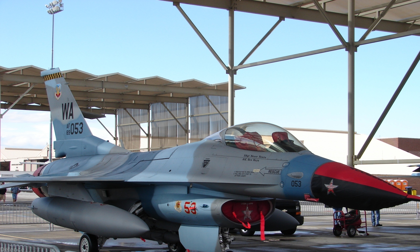 USAF F-16 Aggressor Squadron Fighter