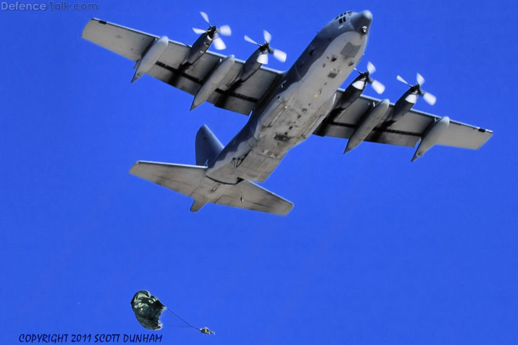 USAF HC-130J Combat King II Parachute Drop