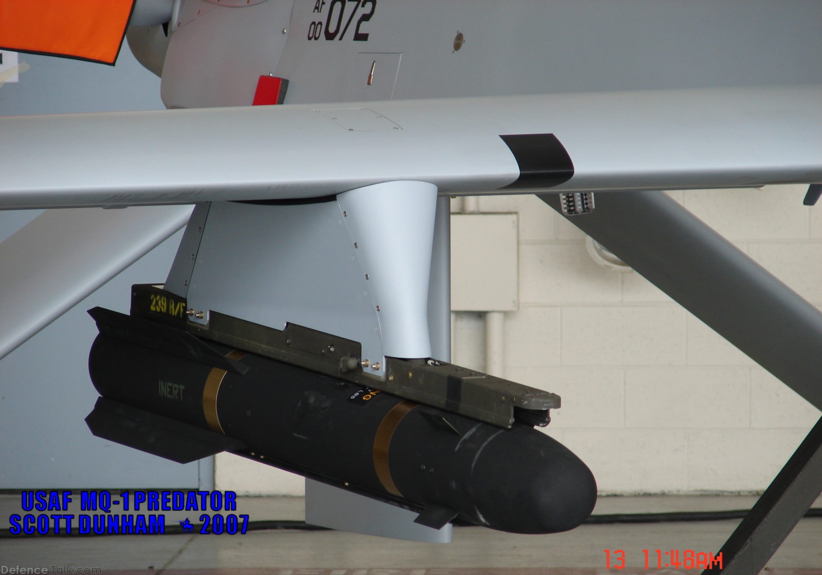 USAF MQ-1 Predator AGM-114 Hellfire Missile