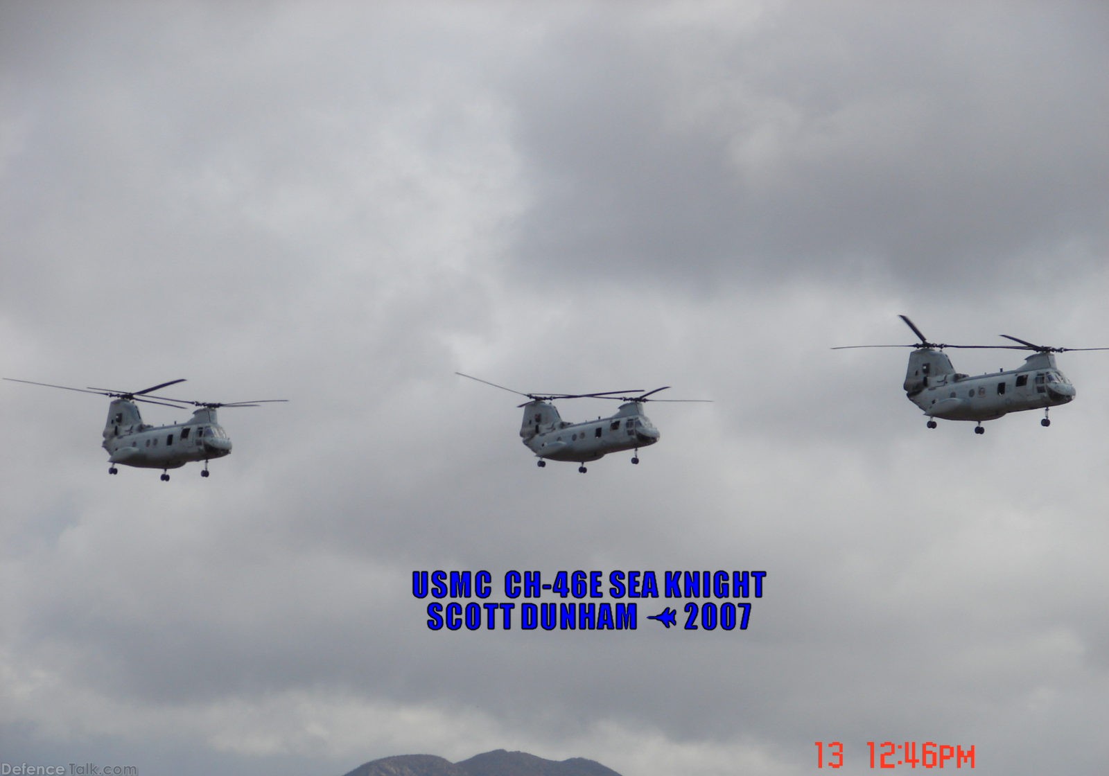 USMC CH-46E Sea Knight Helicopter MAGTF