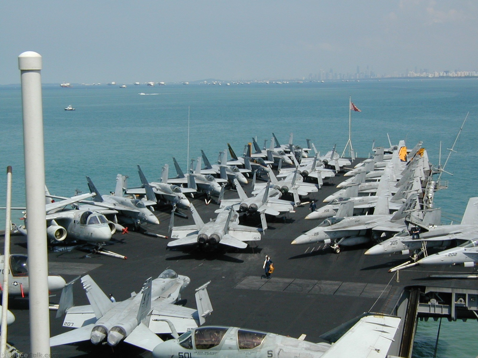 USS Kitty Hawk at Singapore 2002