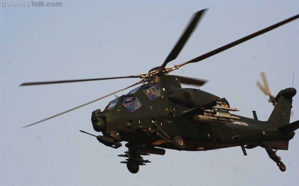 WZ10 Attack helicopter in end of 2011 1