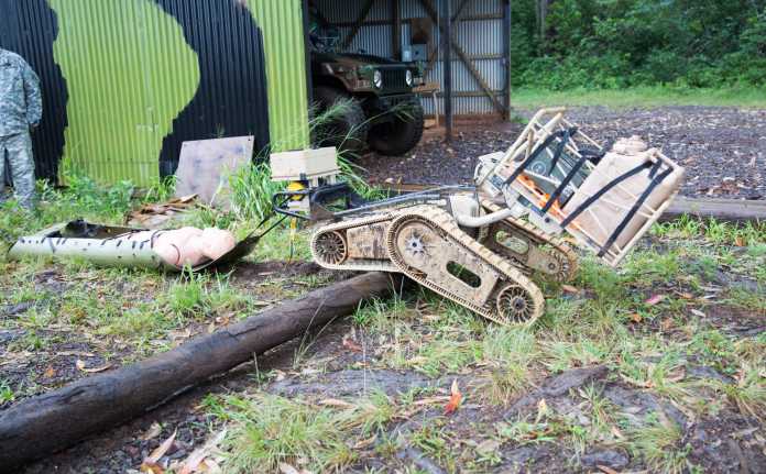 testing the battlefield capabilities of a robot