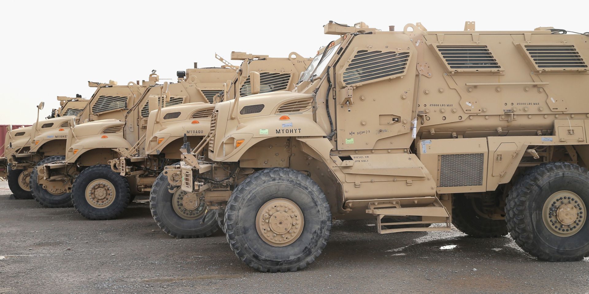 U.S. Delivers Armored MRAP Vehicles to Egyptian Military - Military