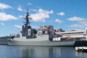 HMAS Hobart at Princes Wharf Hobart Feb 18.jpg