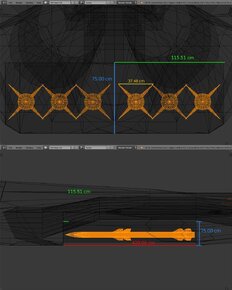 AMCA Blender, 1 sep'26, 6x staggered Astr-2 short-fin AAMs in IWB, Edit mode,Wireframe view, A...jpg