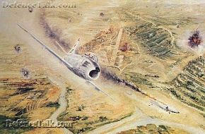An F-86 Downs a Gnat over Shrinagar - An F-86 Downs a Gnat over Shrinagar