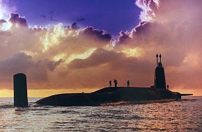 Nuclear powered Trident Submarine HMS VICTORIOUS.