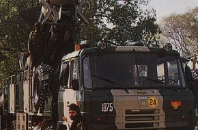 Prithvi on a Tata Truck