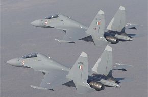 Sukhoi 30MKIs patrolling