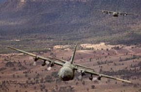 A pair of Hercules aircraft