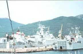 SILBA class landing ship and KONI class frigate