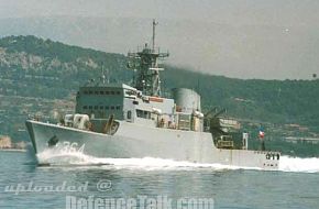 Indonesian training Frigate HAJDAR DEWANTARA running trials under yugoslavi