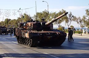 Leopard 2A4 in Parade in Thessaloniki Hellenic Army