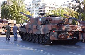 Leopard 2A4 in Parade in Thessaloniki Hellenic Army