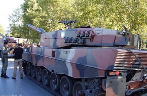 Leopard 2A4 in Parade in Thessaloniki Hellenic Army