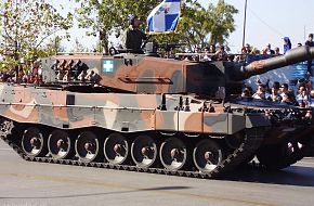 Leopard 2A4 in Parade in Thessaloniki Hellenic Army