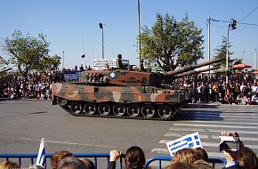 Leopard 2A4 in Parade in Thessaloniki Hellenic Army