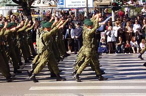 Greek Mountain Comandos (LOK) soldiers in Thessaloniki parade