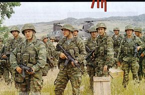 Soldiers of the 71st Air-Mobile Brigade Hellenic Army