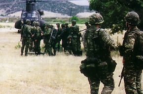 Soldiers of the 71st Air-Mobile Brigade Hellenic Army