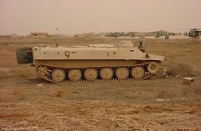 MTLB with British Lynxs and Gazelles in the background