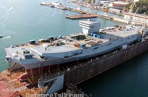 "Cavour" aircraft  carrier under construction - Italian Navy