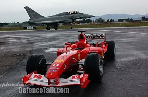 EUROFIGHTER vs FERRARI - Italy