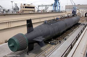 Launch of Texas (SSN 775) - nuclear-powered submarine - US Navy