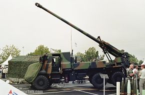 Caesar truck mounted 155mm/52cal gun - France