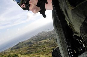 Valiant Shield 2006 - on HH-60H helicopter