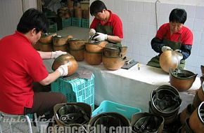 The making of helmets for PLA soldiers