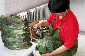 The making of helmets for PLA soldiers