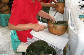 The making of helmets for PLA soldiers