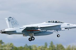 An F/A-18F Super Hornet - Black Aces