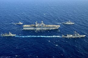 USS Saipan (LHA 2) and ships from Spanish, Moroccan and Algerian Navies