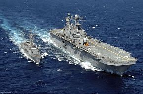 USS Saipan (LHA 2) and USS Simpson (FFG 56)