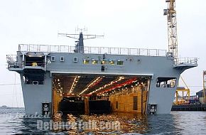 HMS Albion's aft dock