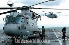 Westland Merlin HMA 1 on Argus deck