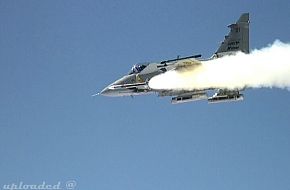 JAS39C Gripen fires a Meteor missile