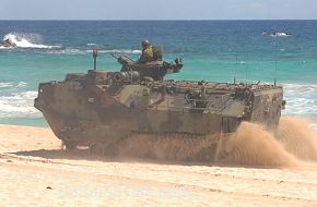 Marines with an Amphibious Assault Vehicle (AAV) - RIMPAC 2006